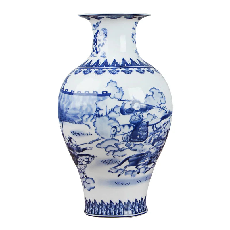 Classic Antique Chinese Blue and White Ceramic Vase