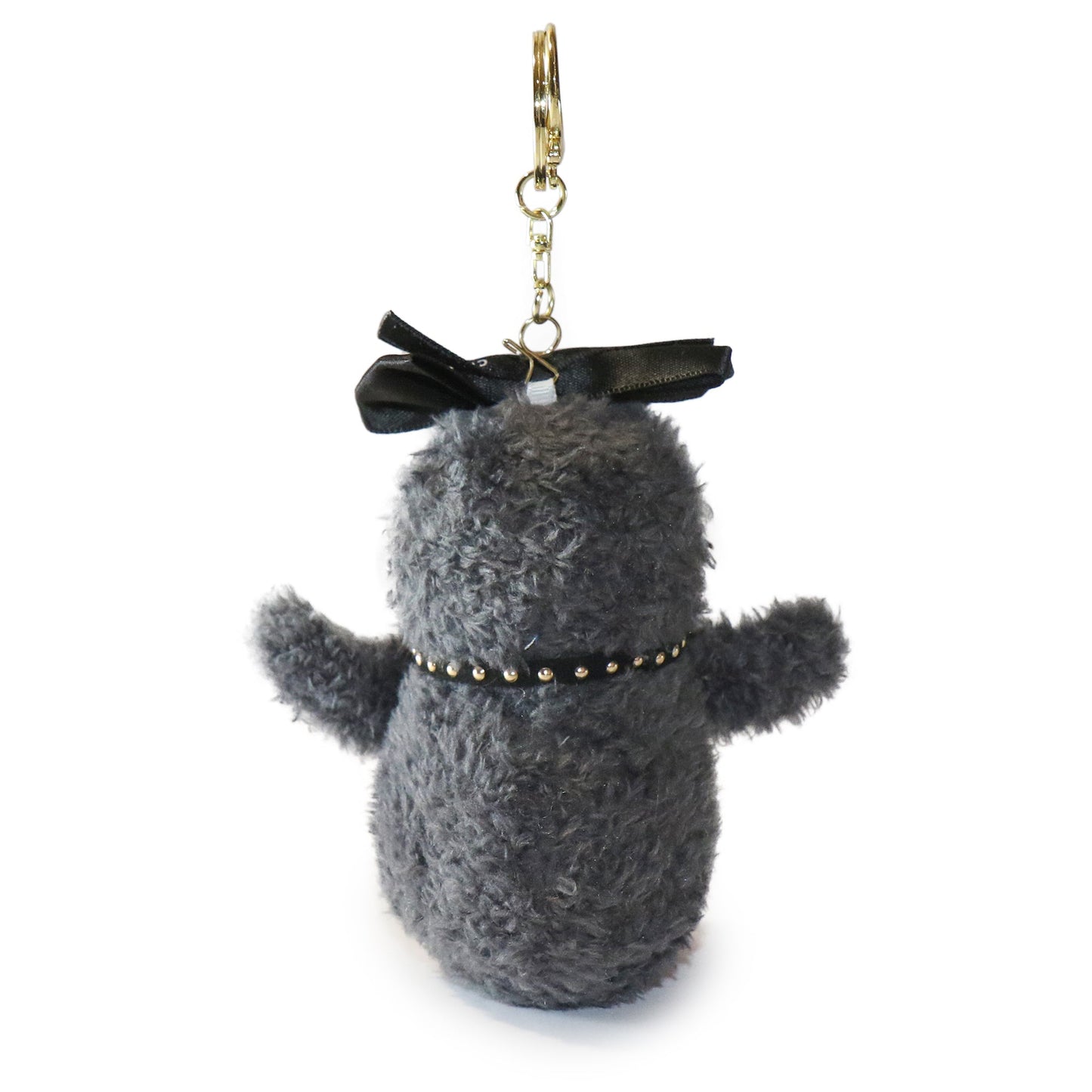 4-inch Fritter Penguin white Black Bow and Heart Charm-1