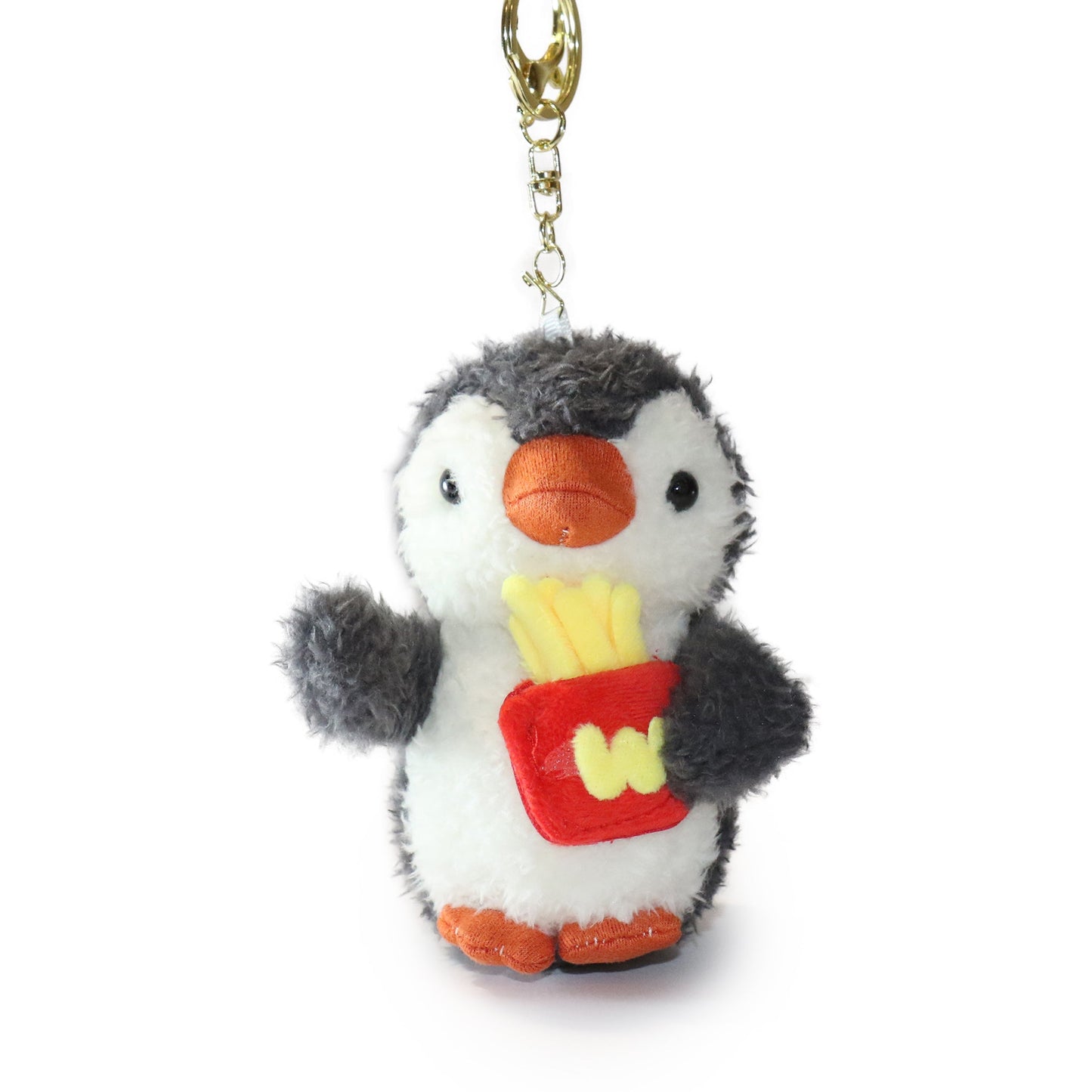 4-inch Fritter Penguin white Black Bow and Heart Charm-4