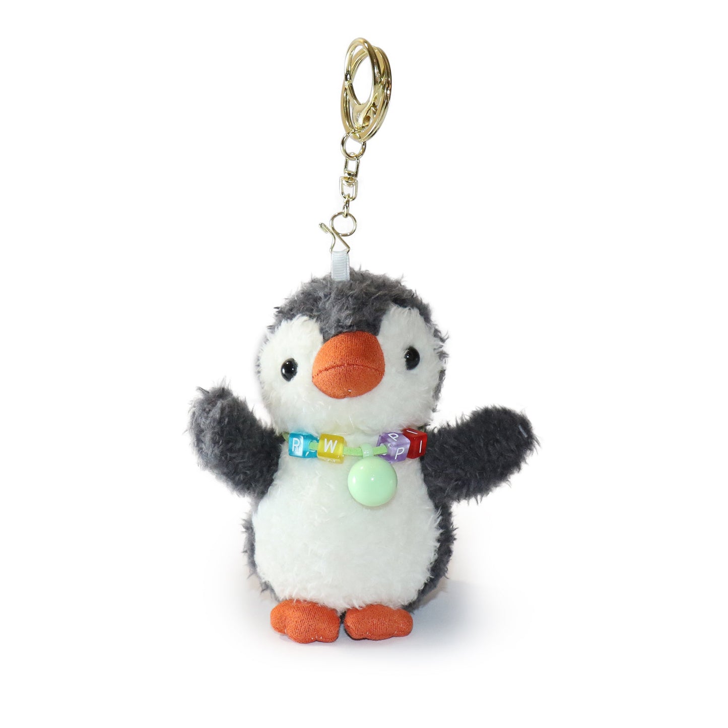 4-inch Fritter Penguin white Black Bow and Heart Charm-7