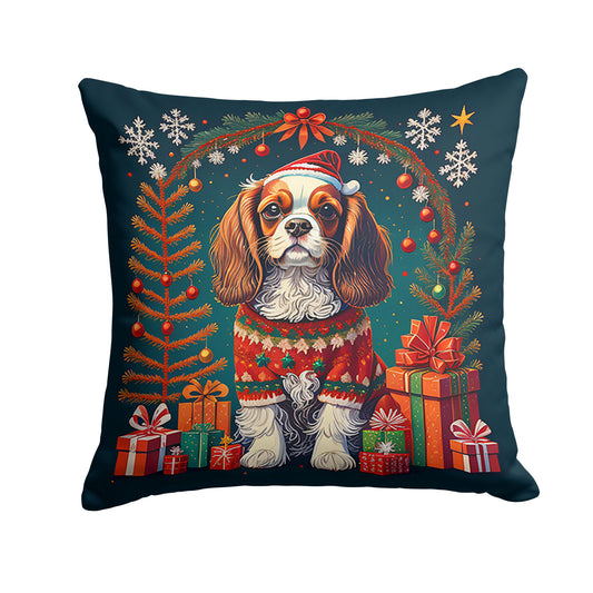 Cavalier King Charles Spaniel Christmas Throw Pillow
