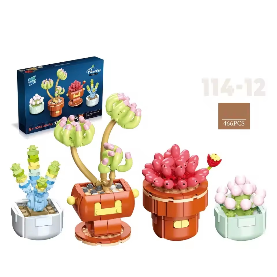 Plants Brick Building Set Wizardi F07N11-6-12(114)-0