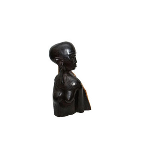 Maassai Warrior Female Bust with Bark 01