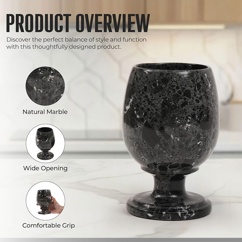 Marble Wine Glass Set – Elegant Drink ware for Bar & Gift Use