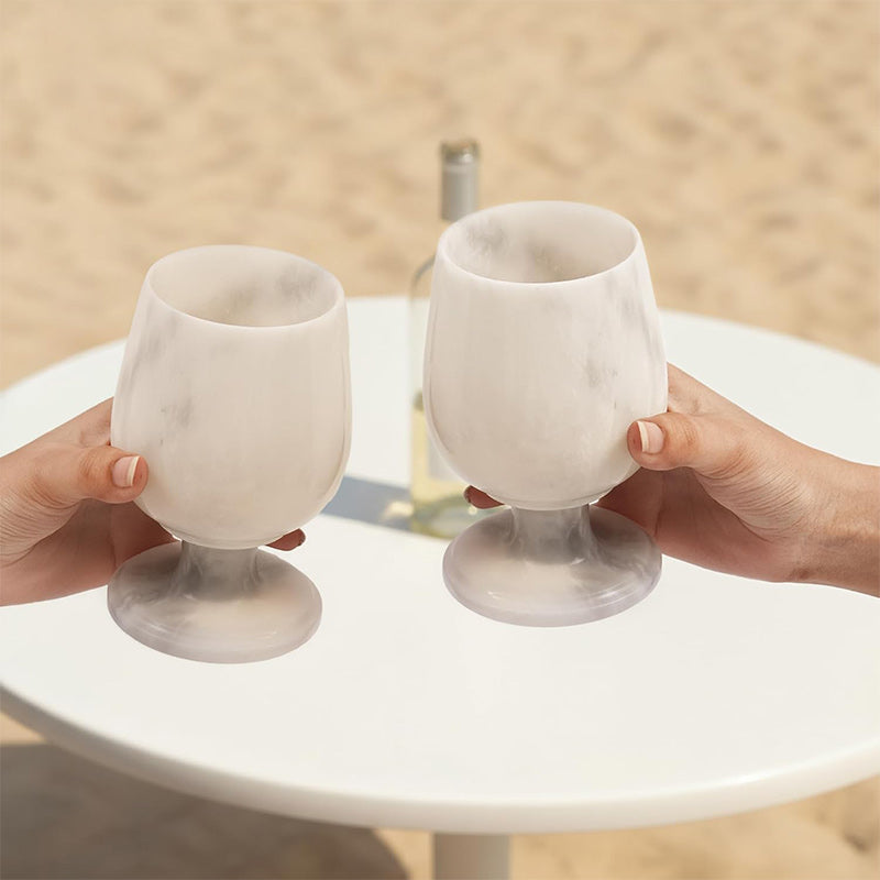 Marble Wine Glass Set – Elegant Drink ware for Bar & Gift Use