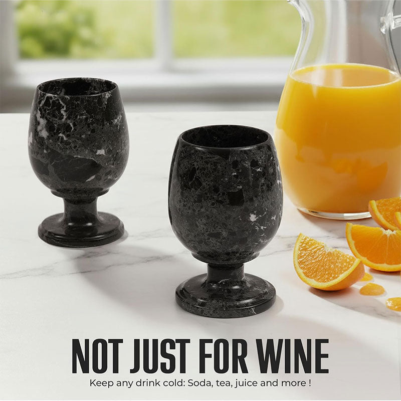 Marble Wine Glass Set – Elegant Drink ware for Bar & Gift Use