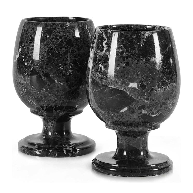 Marble Wine Glass Set – Elegant Drink ware for Bar & Gift Use