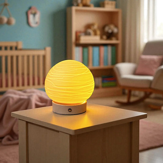 Ceramic Ball Rechargeable Lamp (Planet)-0