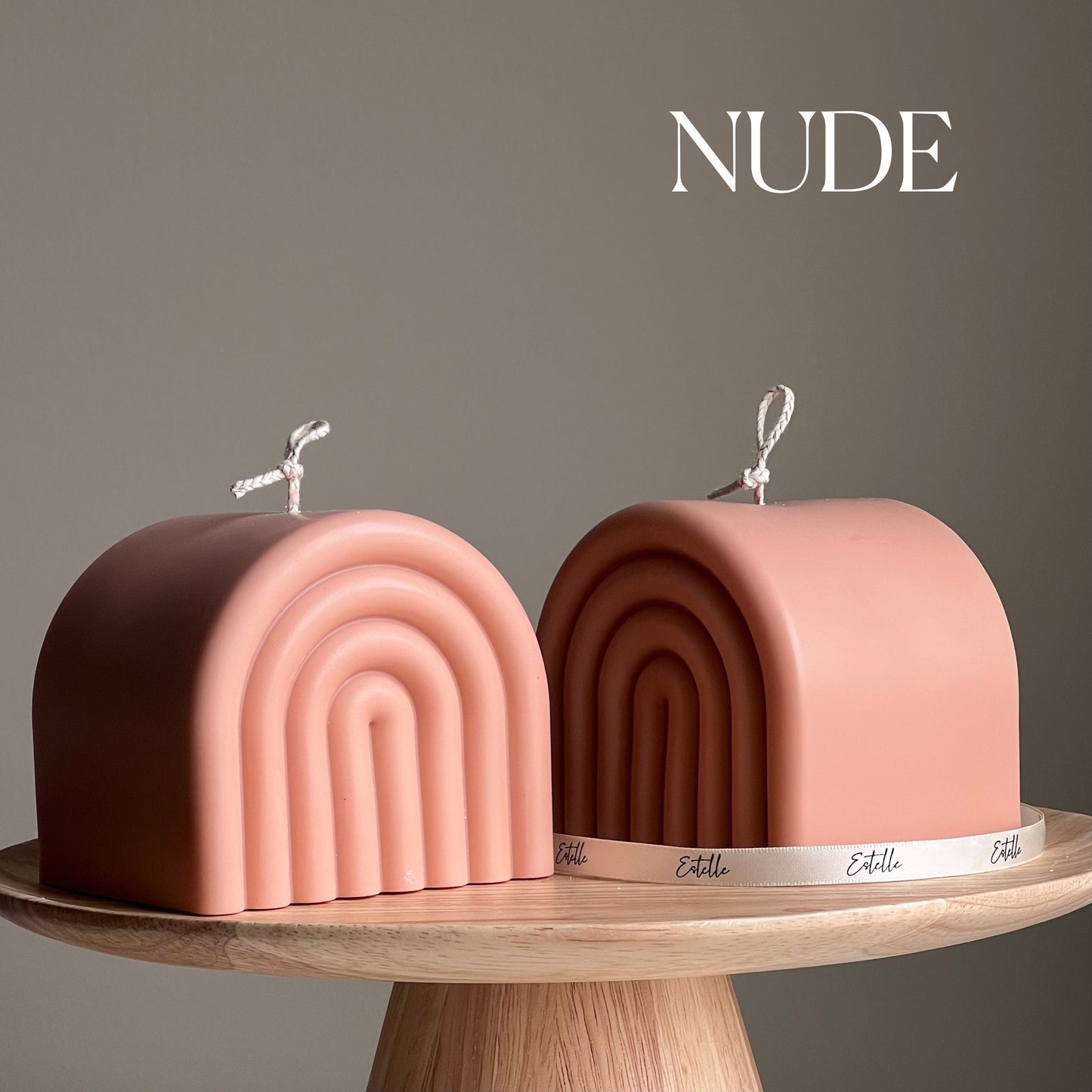 Rainbow Arch Soy Candle: Handmade Home Decor