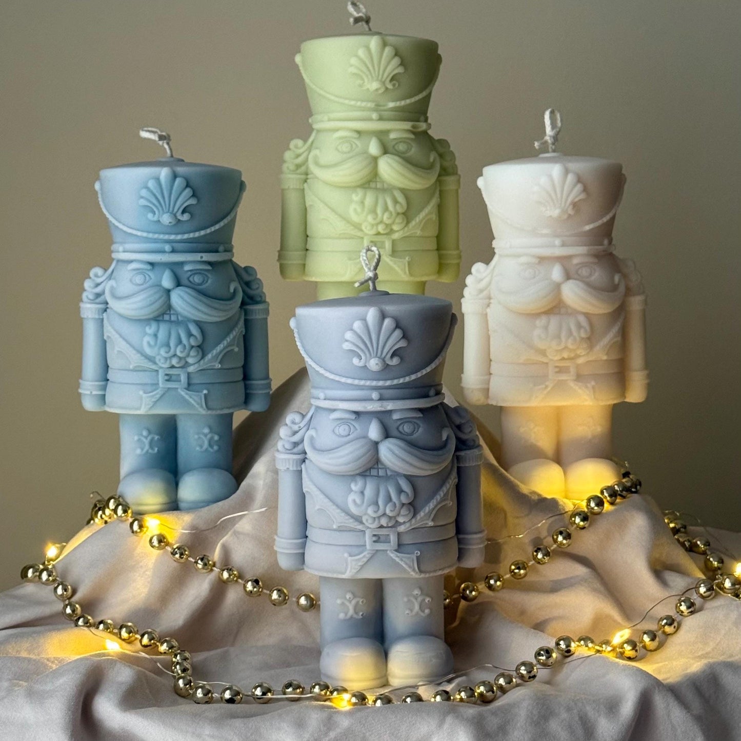 Handmade Nutcracker Candle: Christmas Home Decor-0