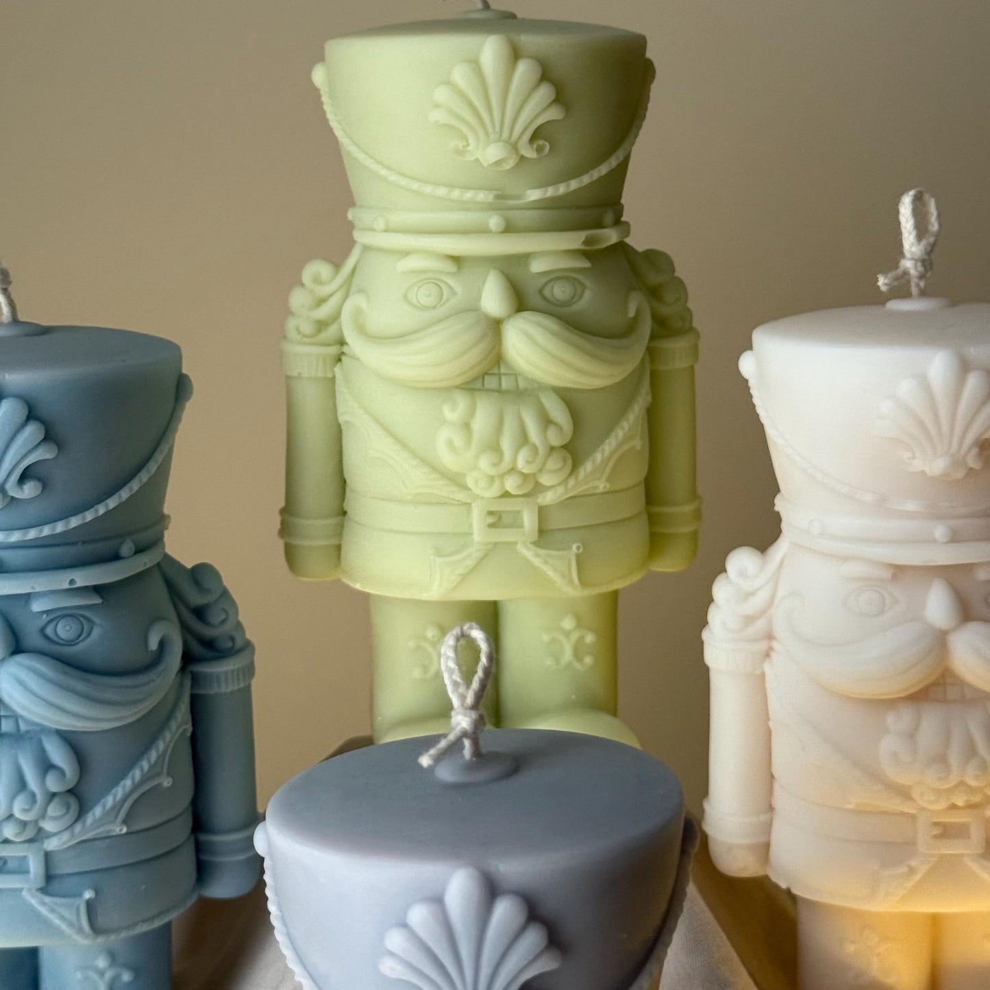 Handmade Nutcracker Candle: Christmas Home Decor-1